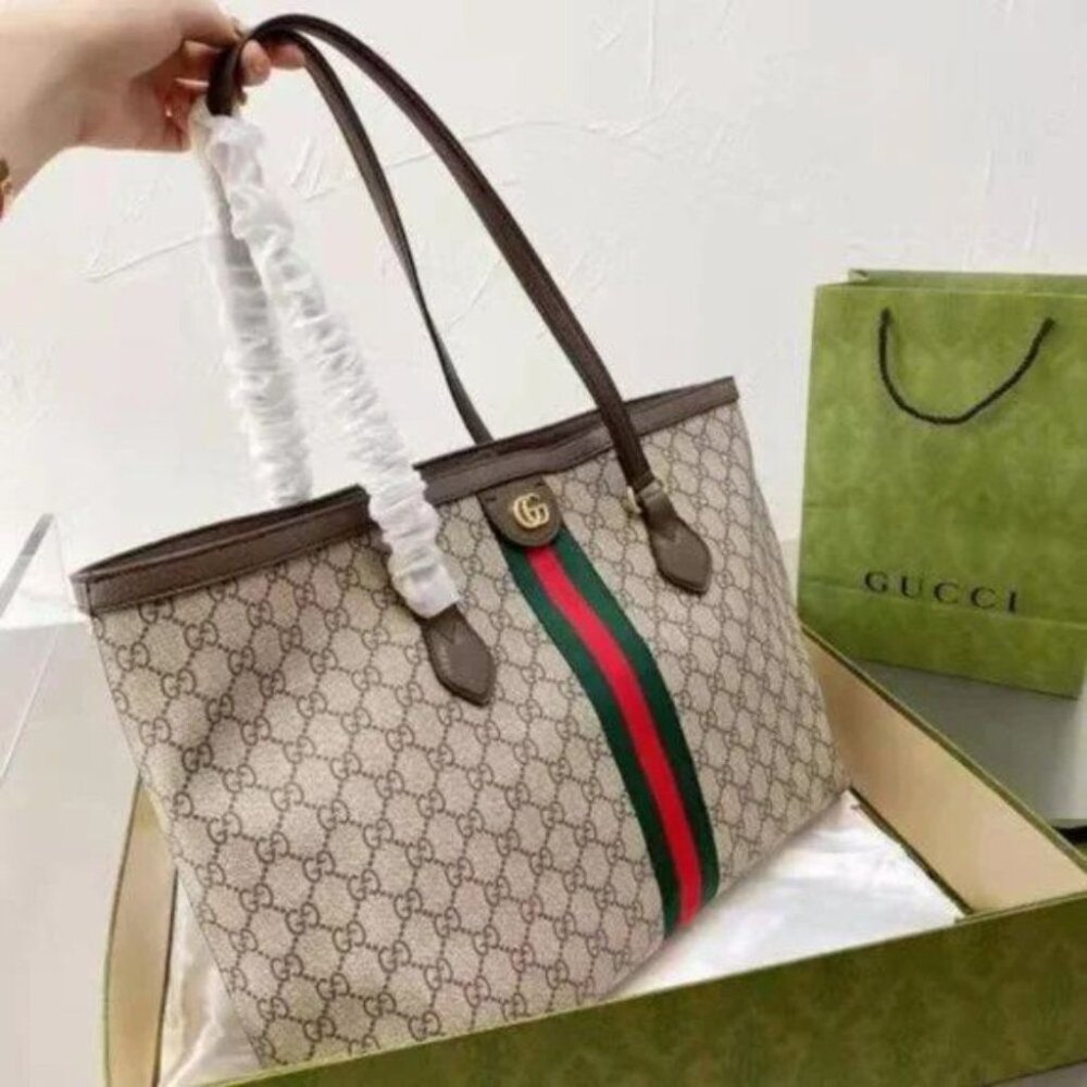 Gucci Medium Ophidia Shopping Bag Tote - Picture 1 of 7